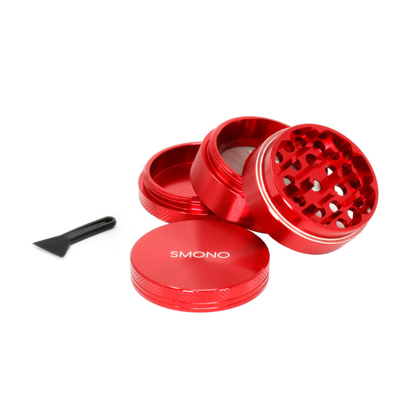 Smono Alu Grinder - 4 pezzi, anodizzato con setaccio, Ø40 H35