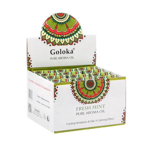 Goloka Aceite con Fragancia Menta Fresca 12x 10ml Estuche