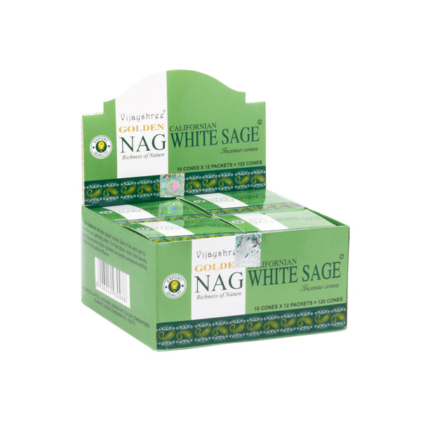 Golden Nag White Sage Räucherkegel