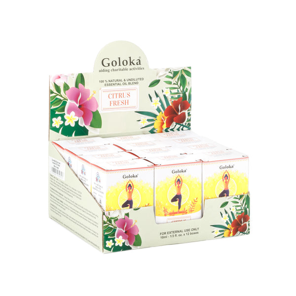 Aceite esencial fresco de cítricos Goloka 12x10ml