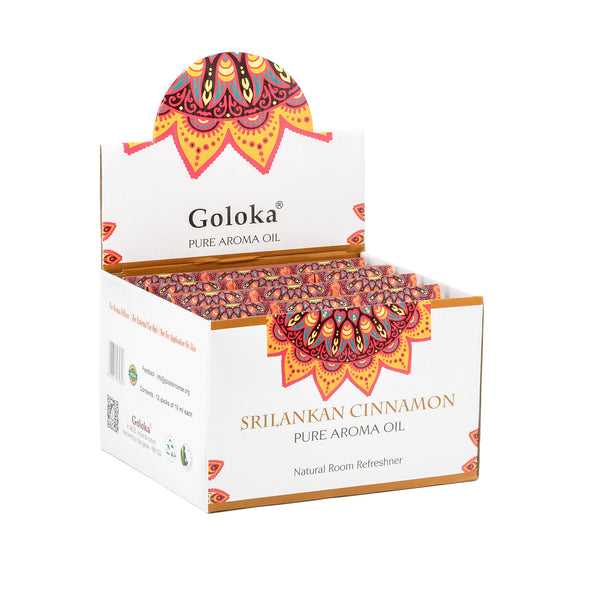 Aceite con fragancia Goloka Sri Lanka Canela 12x10ml