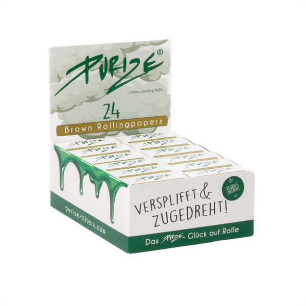 PURIZE Rolling Papers Display - 4m. non sbiancato 24 pezzi