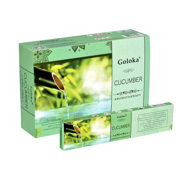 Goloka Aromatherapie Gurke Räucherstäbchen 12x15g - reinh.art™