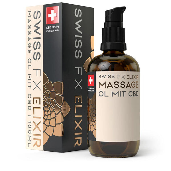 SWISS FX Massage Öl 100ml (500 mg) - reinh.art™